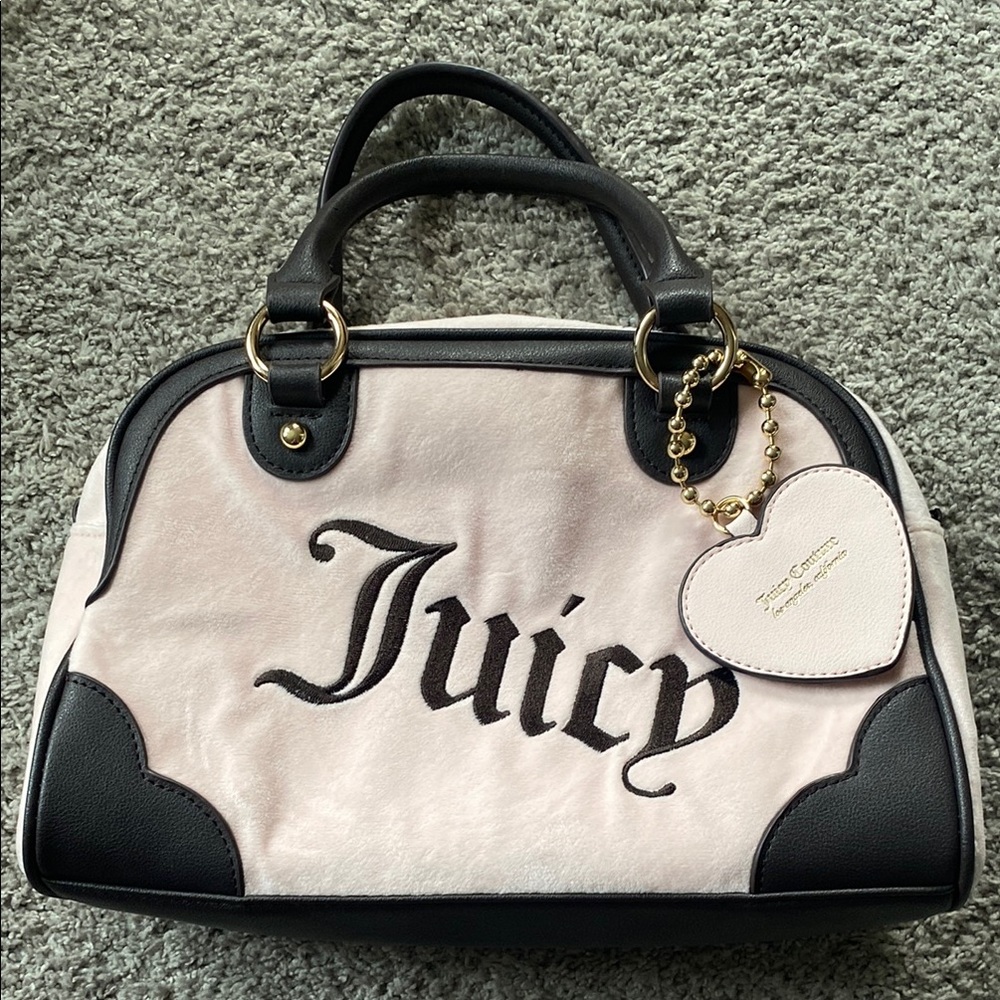 Juicy Couture Brown and Light Pink Women's Bag